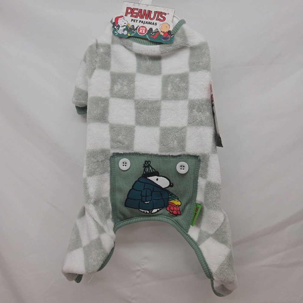 Peanuts New 2025 Snoopy & Woodstock Theme Pet Pajamas Size X-Small